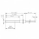 Igniter / Heating element with black quartz crystal for pellet stove Ravelli, Moretti Design, Karmek One, BURNiT and others, total length 127mm, 400W |  |  |