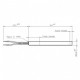 Igniter / Heating element for pellet stove Edilkamin, Italiana Camini, Nordica Extraflame, Sicalor and others, total length 155mm, 300W |  |  |
