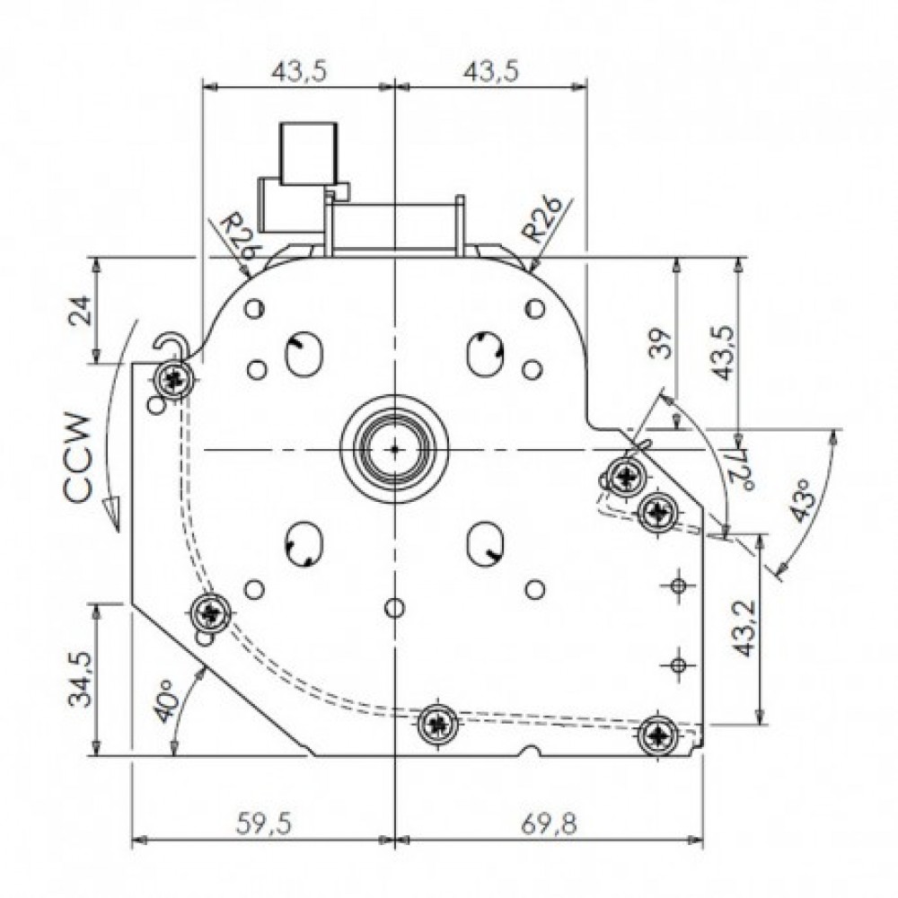 Tangential fan Trial for pellet stoves Dal Zotto, Nordica Extraflame and others, Ø80mm, Flow 255m³/h | Fans and Blowers for Pellet Stoves | Pellet Stove Parts |