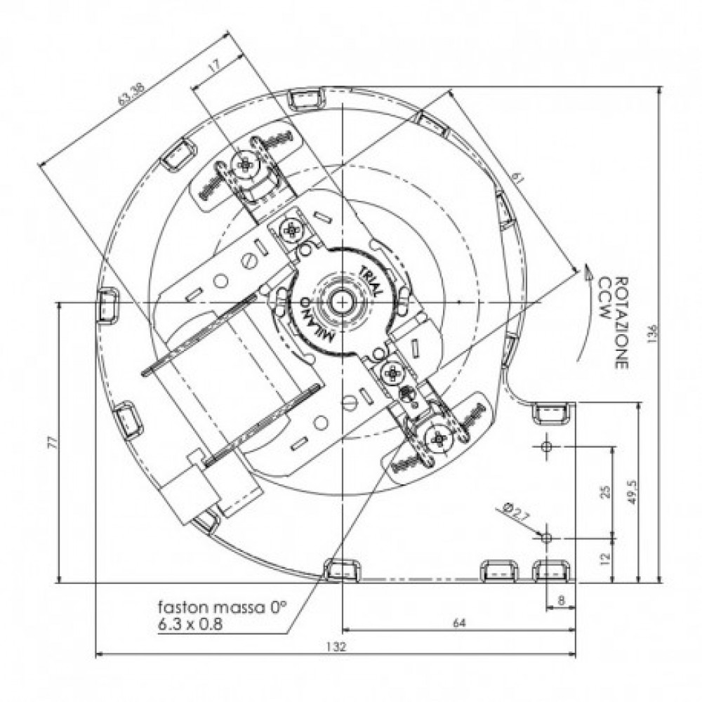 Centrifugal fan TRIAL for pellet stove Edilkamin, BCZ, La Nordica, Palazzetti, Sicalor and others |  |  |