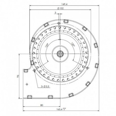Centrifugal fan TRIAL for pellet stove Piazzetta and others - Fans and Blowers for Pellet Stoves