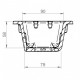 Cast iron burn pot for pellet stove Karmer One and others, 131x90 mm | Burn Pots for Pellet Stoves | Pellet Stove Parts |