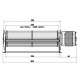 Tangential fan Fergas for pellet stoves Ambiente e Calore and others, Ø65mm, Flow 184m³/h | Fans and Blowers for Pellet Stoves | Pellet Stove Parts |