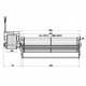 Tangential fan Fergas for pellet stoves Vampa and others, Ø65mm, Flow 222m³/h | Fans and Blowers for Pellet Stoves | Pellet Stove Parts |