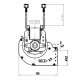 Tangential fan Fergas for pellet stoves Vampa and others, Ø65mm, Flow 222m³/h | Fans and Blowers for Pellet Stoves | Pellet Stove Parts |