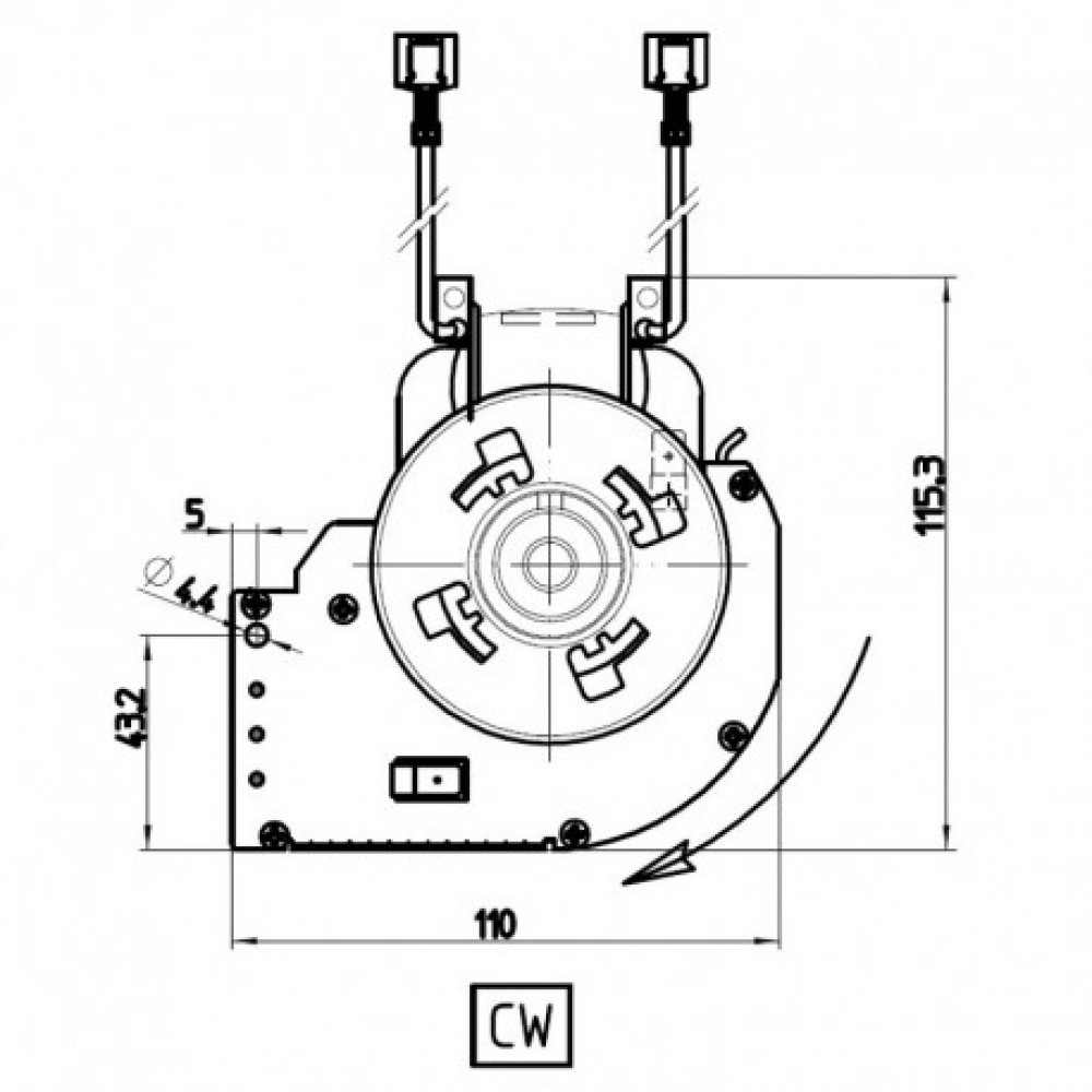 Tangential fan Fergas for pellet stoves Stufe a Pellet and others, Ø65mm, Flow 245m³/h | Fans and Blowers for Pellet Stoves | Pellet Stove Parts |