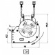 Tangential fan Fergas for pellet stoves Stufe a Pellet and others, Ø65mm, Flow 245m³/h | Fans and Blowers for Pellet Stoves | Pellet Stove Parts |