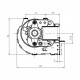 Tangential fan Fergas for pellet stoves Ravelli, Edilkamin, Karmek One, Ecoteck, Palazzetti and others, Ø60mm, Flow 204m³/h | Fans and Blowers for Pellet Stoves | Pellet Stove Parts |