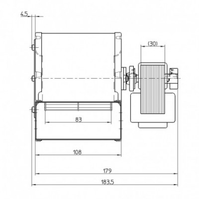 Centrifugal fan Fergas for pellet stove Barbas, Edilkamin and others - Fans and Blowers for Pellet Stoves
