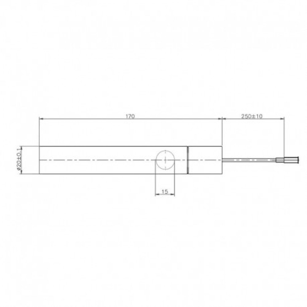 Igniter / Heating element kit with guide tube for pellet stoves Extraflame, Marocchi, Opera and others, length 170mm, 300W |  |  |