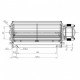 Tangential fan Trial for pellet stoves La Nordica Extraflame, Piazzetta, Caminetti Montegrappa, Invicta, Edilkamin, Palazzetti and others, Ø60mm, Flow 150m³/h | Fans and Blowers for Pellet Stoves | Pellet Stove Parts |