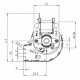 Tangential fan Trial for pellet stoves La Nordica Extraflame, Piazzetta, Caminetti Montegrappa, Invicta, Edilkamin, Palazzetti and others, Ø60mm, Flow 150m³/h | Fans and Blowers for Pellet Stoves | Pellet Stove Parts |