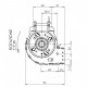 Tangential fan Trial for pellet stoves La Nordica Extraflame, Piazzetta, Caminetti Montegrappa, Invicta, Edilkamin, Palazzetti and others, Ø60mm, Flow 150m³/h | Fans and Blowers for Pellet Stoves | Pellet Stove Parts |