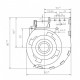 Tangential fan EBM for pellet stoves Karmek One and others, Ø60mm, Flow 40m³/h | Fans and Blowers for Pellet Stoves | Pellet Stove Parts |