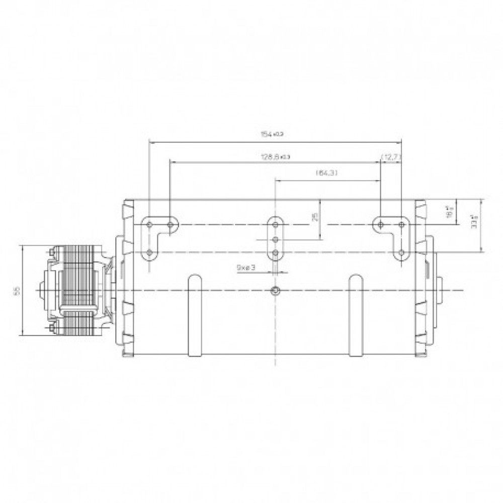 Tangential fan EBM for pellet stoves Dal Zotto, La Nordica, Nobis and others, Ø60mm, Flow 130m³/h | Fans and Blowers for Pellet Stoves | Pellet Stove Parts |