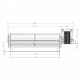Tangential fan EBM for pellet stoves MCZ and others, Ø65mm, Flow 220m³/h | Fans and Blowers for Pellet Stoves | Pellet Stove Parts |