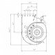 Tangential fan EBM for pellet stoves Karmek One, Jolly Mec and others, Ø65mm, Flow 200m³/h | Fans and Blowers for Pellet Stoves | Pellet Stove Parts |