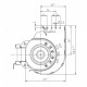 Tangential fan EBM for pellet stoves Karmek One, MCZ, Nobis and others, Ø65mm, Flow 260m³/h | Fans and Blowers for Pellet Stoves | Pellet Stove Parts |