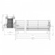 Tangential fan EBM for pellet stoves Karmek One, MCZ, Pasian and others, Ø65mm, Flow 260m³/h | Fans and Blowers for Pellet Stoves | Pellet Stove Parts |