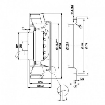 Centrifugal fan EBM for pellet stove Palazzetti and others - EBM