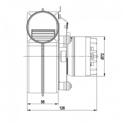 Centrifugal fan EBM for pellet stove CS Thermos, PIazzetta and others - EBM