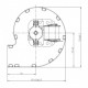 Centrifugal fan EBM for pellet stove Caminetti Montegrappa, Extraflame, Jolly Mec, Moretti and others |  |  |