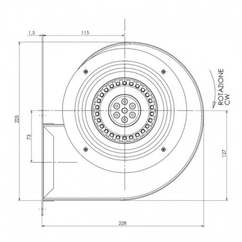 Centrifugal fan TRIAL for pellet stoves and boilers |  |  |