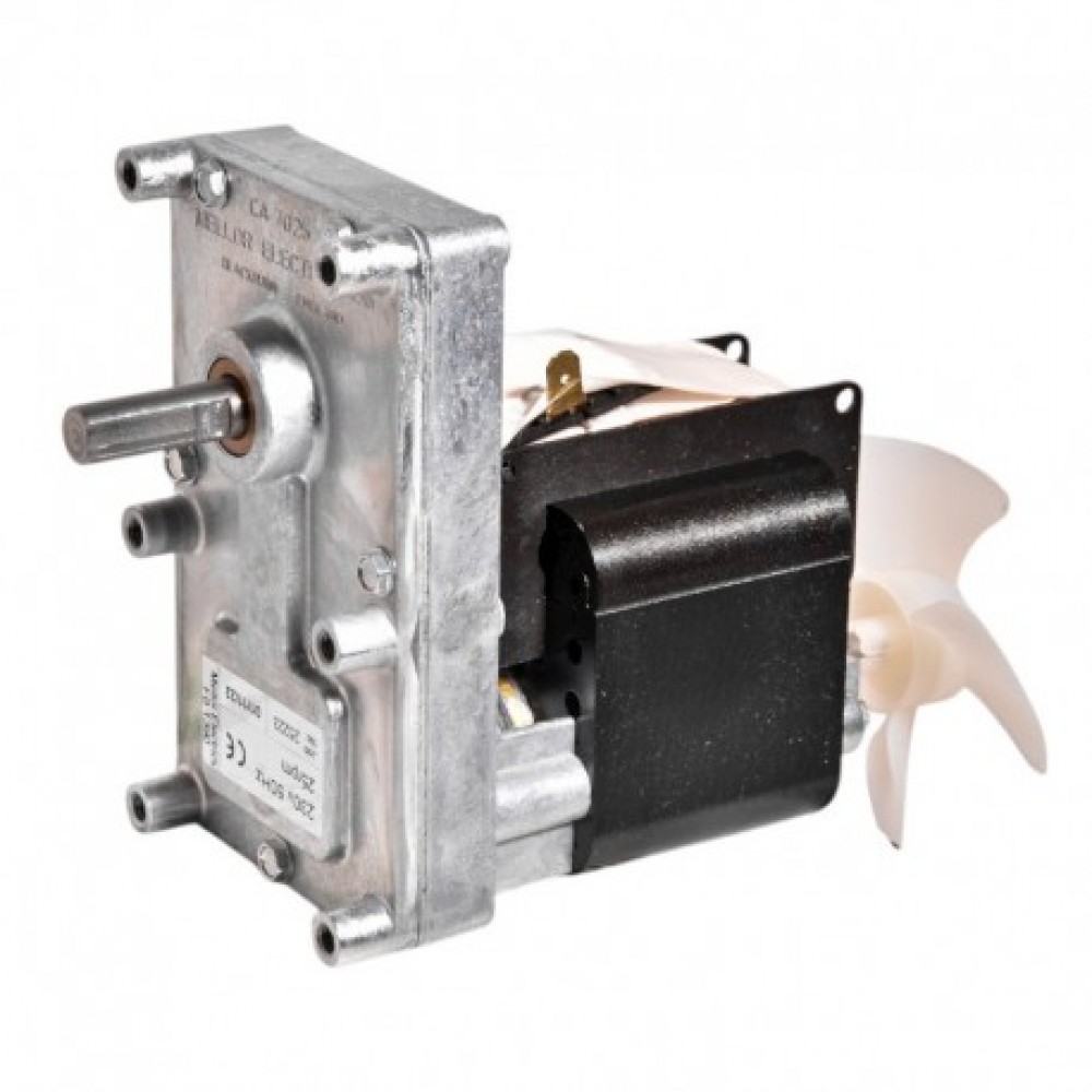 Pellet stove auger motor Mellor FB1390 25 RPM for pellet stoves Kenta, Artel, Palazzetti, Anselmo Cola, MCZ, Thermorossi and others | Auger Motors for Pellet Stoves | Pellet Stove Parts |