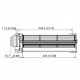 Tangential fan Fandis for pellet stoves Edilkamin, Italiana Camini and others, Ø80mm, Flow 385m³/h | Fans and Blowers for Pellet Stoves | Pellet Stove Parts |