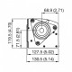 Tangential fan Fandis for pellet stoves Edilkamin, Italiana Camini and others, Ø80mm, Flow 385m³/h | Fans and Blowers for Pellet Stoves | Pellet Stove Parts |