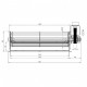 Tangential fan Trial for pellet stoves Caminetti Montegrappa, Palazzetti, Edilkamin, Anselmo Cola and others, Ø60 mm, Flow 200 m³/h | Fans and Blowers for Pellet Stoves | Pellet Stove Parts |