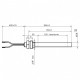 Igniter / Heating element for pellet stove Aico Ravelli and others, total length 166mm, 250W |  |  |
