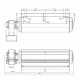 Tangential fan Coprel for pellet stoves MCZ and others, Ø45mm, Flow 137m³/h | Fans and Blowers for Pellet Stoves | Pellet Stove Parts |