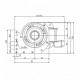 Tangential fan Coprel for pellet stoves MCZ and others, Ø45mm, Flow 137m³/h | Fans and Blowers for Pellet Stoves | Pellet Stove Parts |