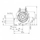 Tangential fan Coprel for pellet stoves Caminetti Montegrappa, Stufe a pellet Italia and others, Ø60mm, Flow 190m³/h | Fans and Blowers for Pellet Stoves | Pellet Stove Parts |
