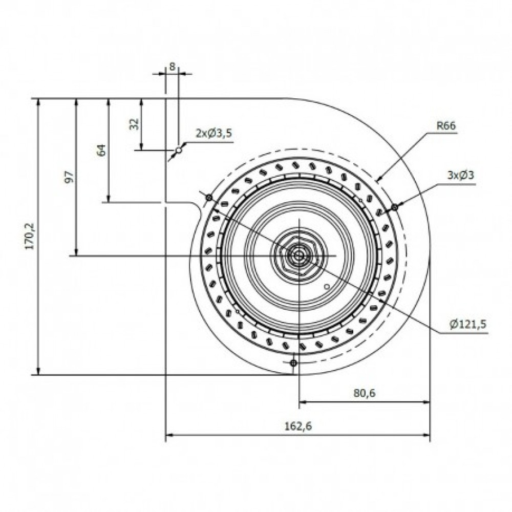 Centrifugal fan Coprel for пелетна Edilkamin, Eva Calor, La Nordica, Magikal and others |  |  |