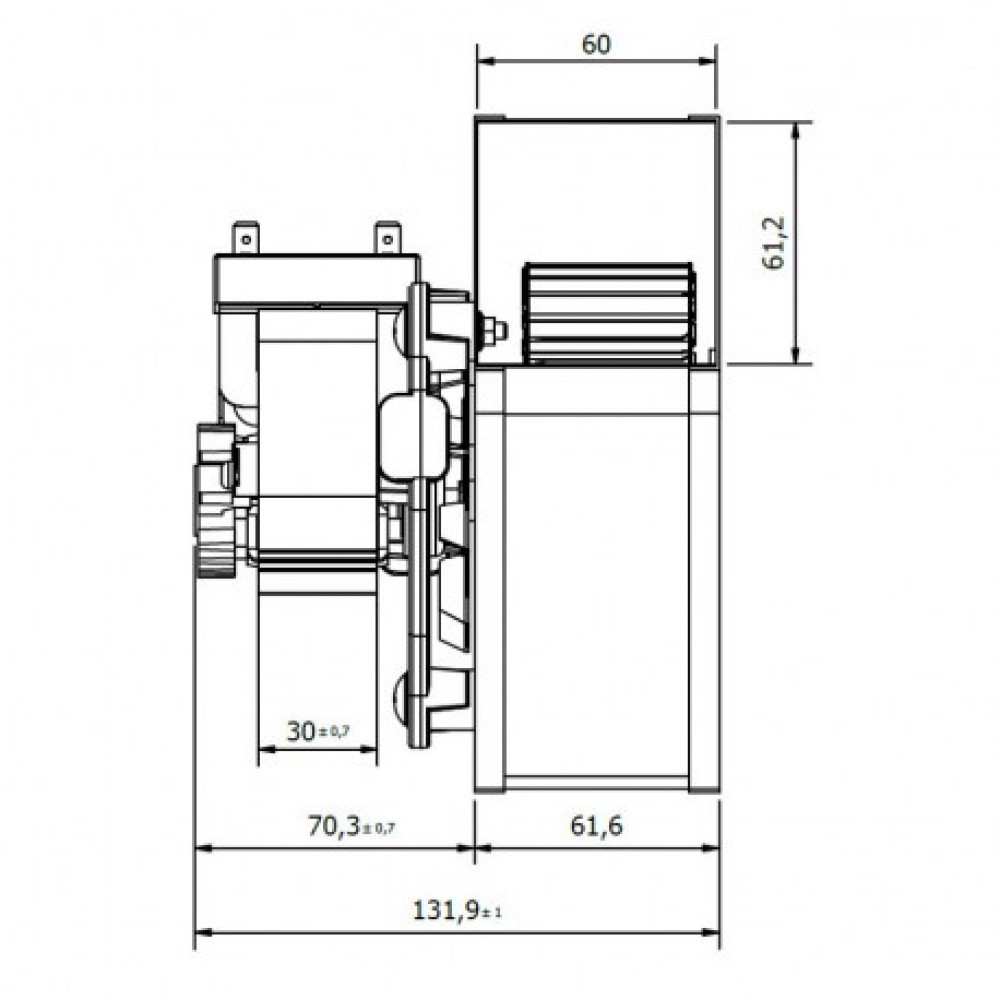 Centrifugal fan Coprel for пелетна Edilkamin, Eva Calor, La Nordica, Magikal and others |  |  |