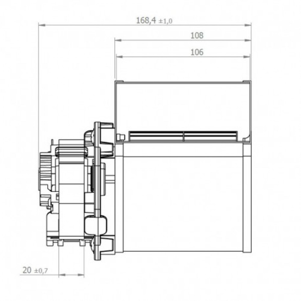 Centrifugal fan Coprel for pellet stove AMG, Edilkamin, Klover and others |  |  |