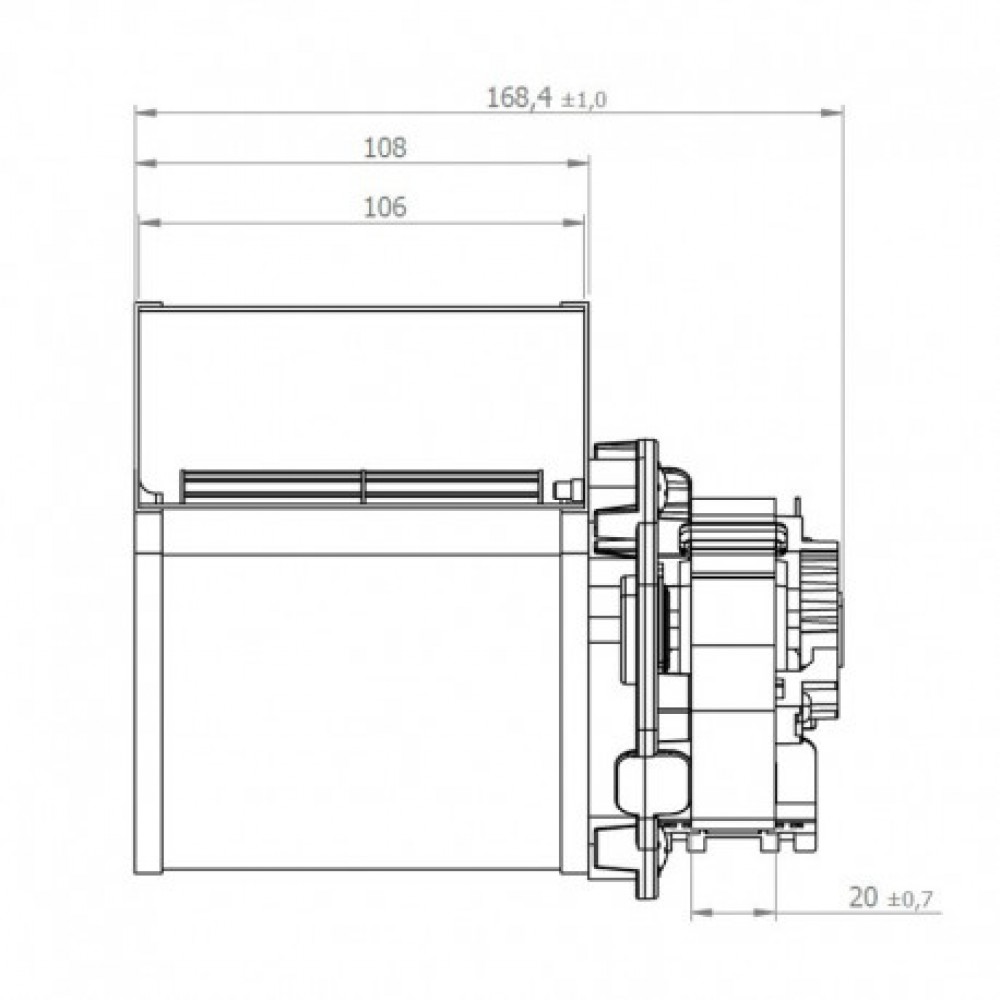Centrifugal fan Coprel for pellet stove AMG, Edilkamin, Klover and others |  |  |