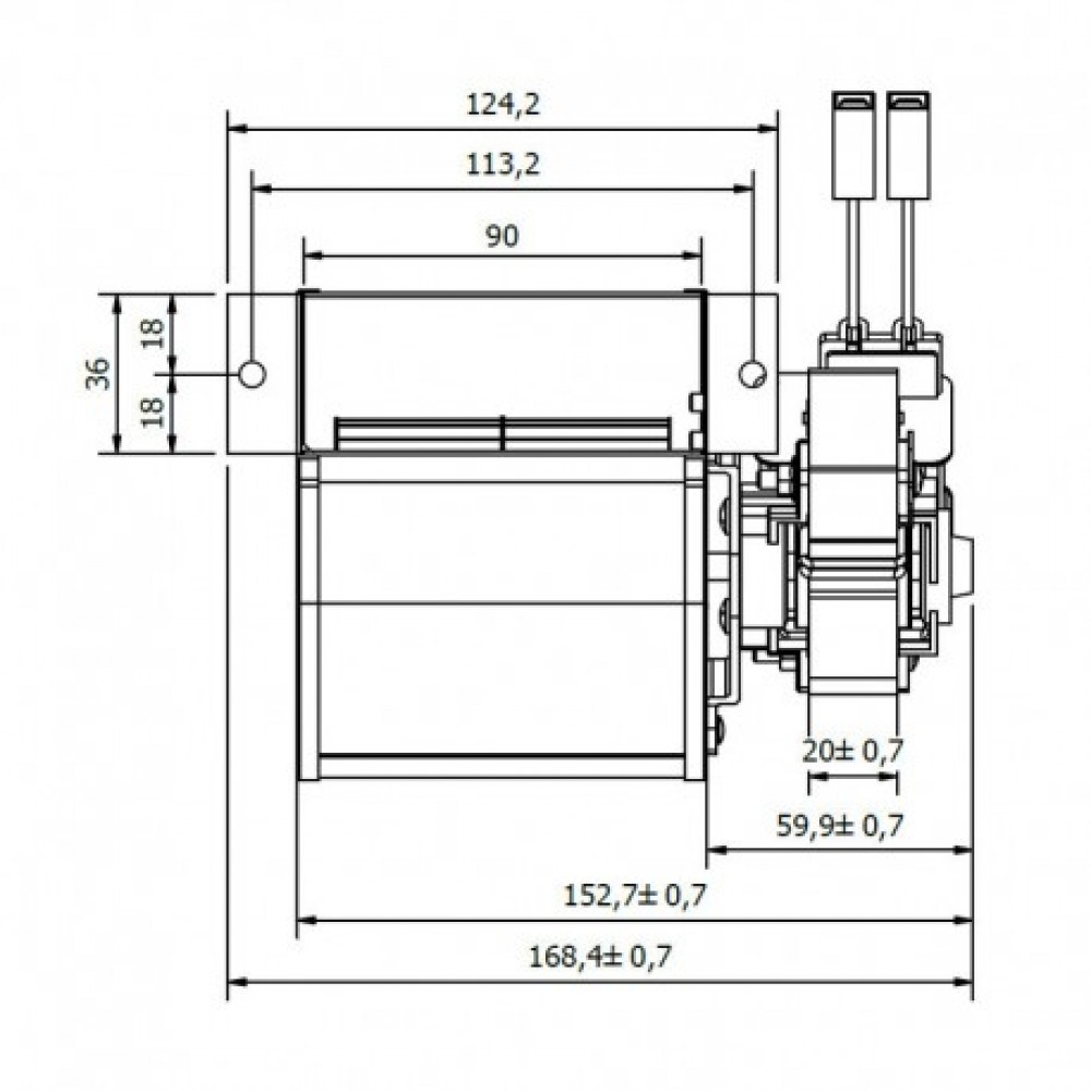 Centrifugal fan Coprel for pellet stove Jide and others |  |  |