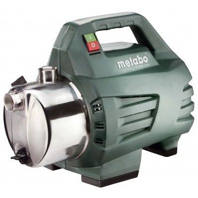 Garden pump for clean water Metabo P 4500 INOX, 1", power 1300 W, flow 75 l/min (4500 l/h), head 48 m - Metabo