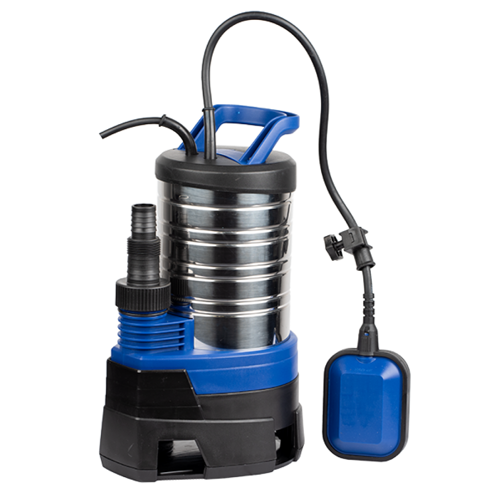 Drainage pump for dirty water Gmax with external float and stainless steel housing – flow 13.5 m³/h, power 0.75 kW, head 8 m |  |  |