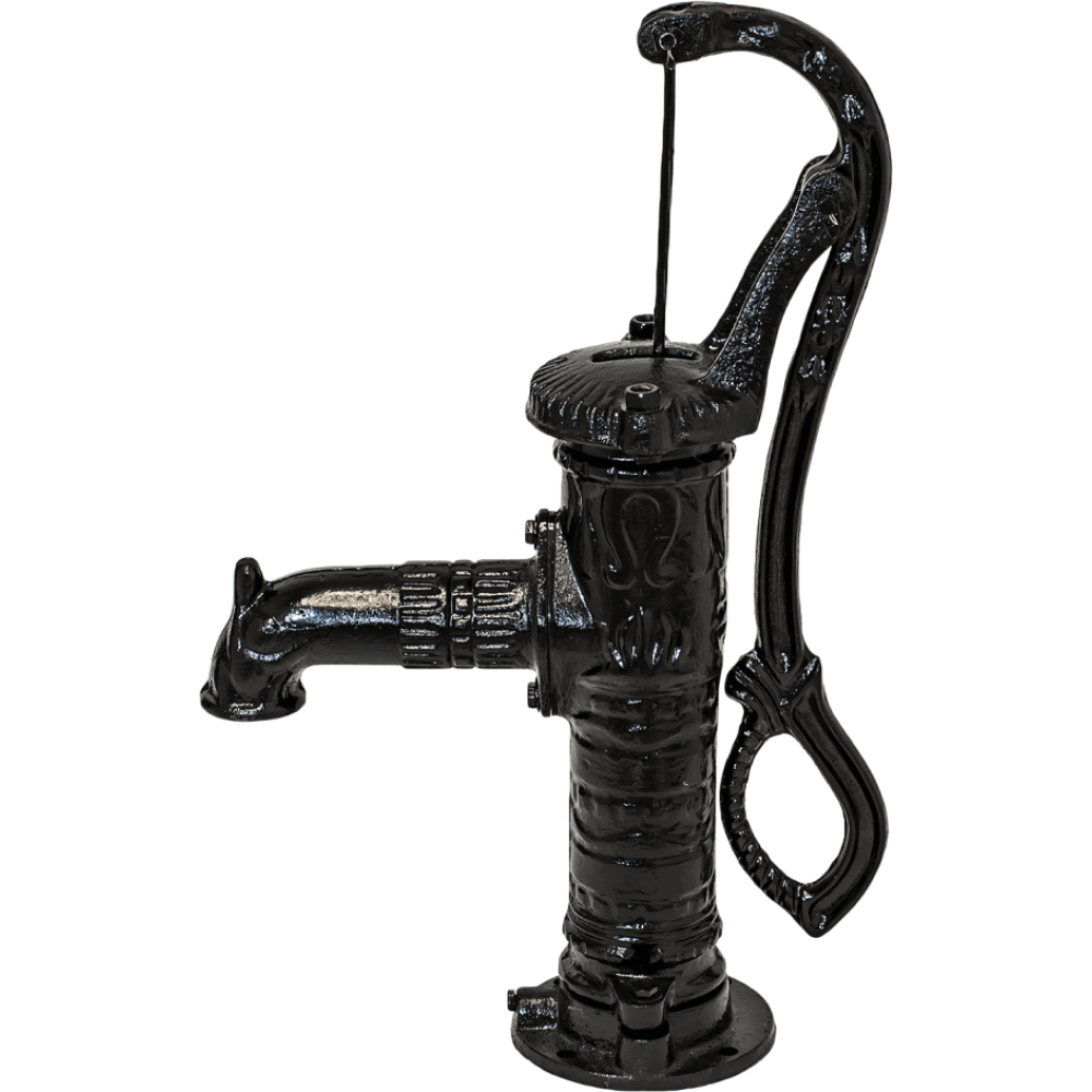 Hand water pump, manual Hydro-Fix, black, length 640 mm, cast iron, size 1 1/4″