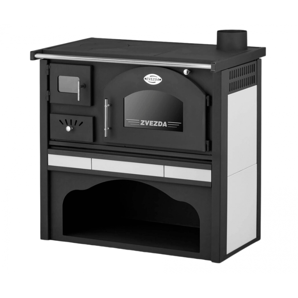 Wood cooker stove Zvezda Classic GFS Ceramic 5.9kW | Wood Burning Stoves With Oven | Wood Burning Stoves |
