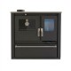 Wood cooker stove Verso CS Plus with stainless steel oven and ceramic top, Black, Left, 7.7kW | Wood Burning Stoves With Oven | Wood Burning Stoves |