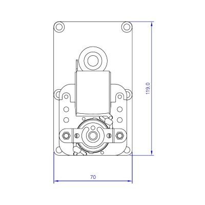 Pellet stove auger motor Mellor FB1231 2 RPM for pellet stoves Adler, Caminetti Montegrappa, Ecoforest, Edilkam, Italiana Camini, Ravelli and others - Auger Motors for Pellet Stoves