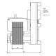 Hollow-shaft pellet stove auger motor Mellor FB1417 1.5 RPM for pellet stoves Ferroli and others | Auger Motors for Pellet Stoves | Pellet Stove Parts |