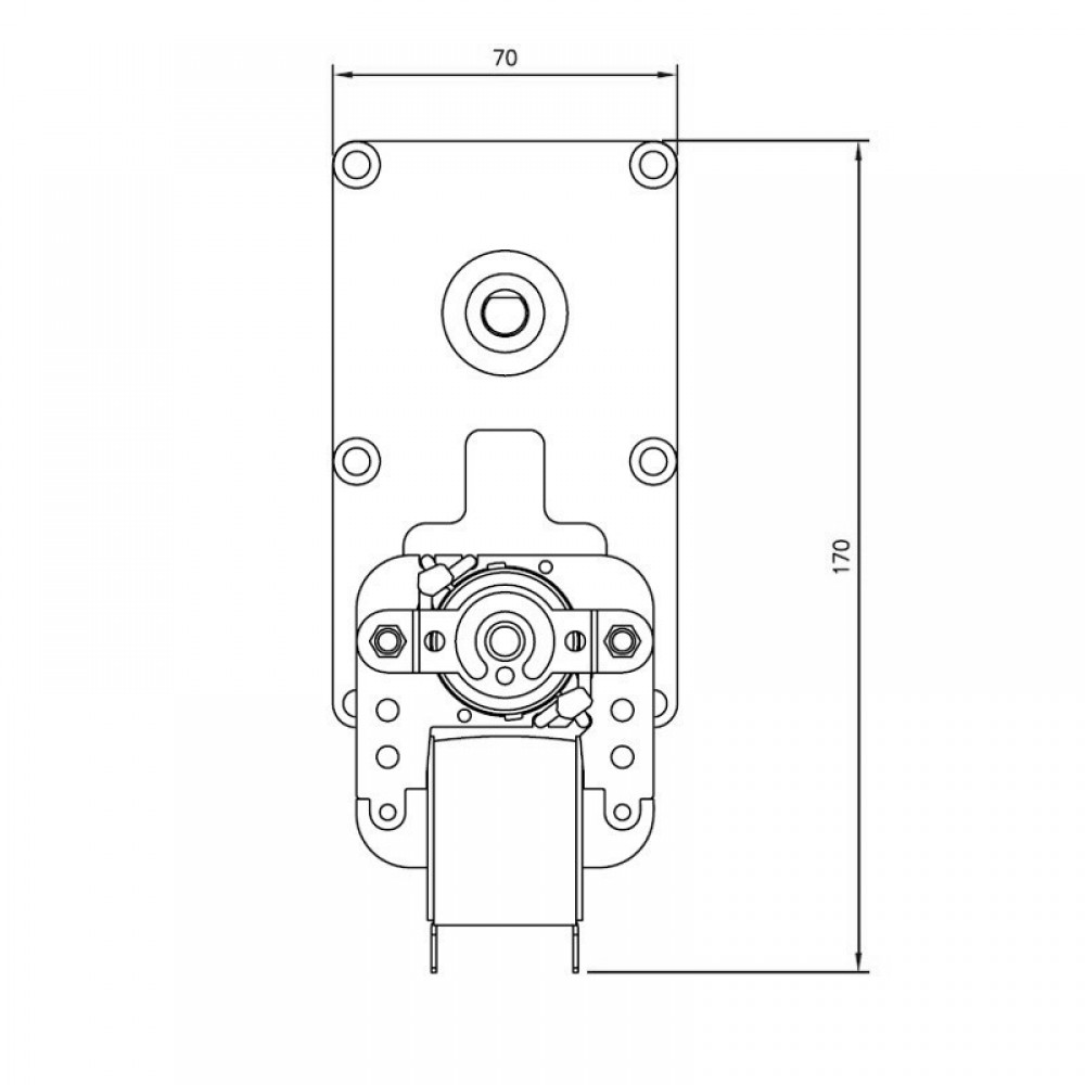 Pellet stove auger motor Mellor FB1349 2 RPM for pellet stoves Dielle and others | Auger Motors for Pellet Stoves | Pellet Stove Parts |