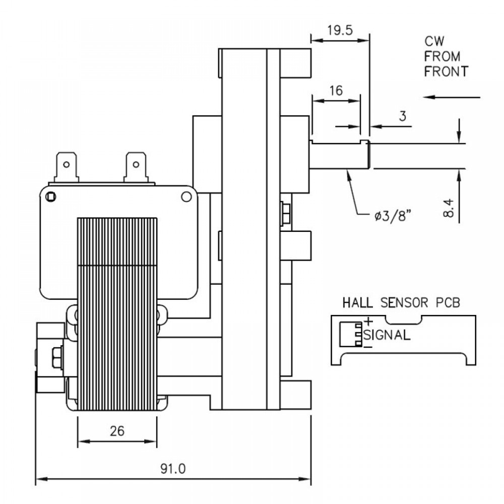 Pellet stove auger motor Mellor FB1294 2 RPM for pellet stoves Caminetti Montegrappa, Kalon and others | Auger Motors for Pellet Stoves | Pellet Stove Parts |