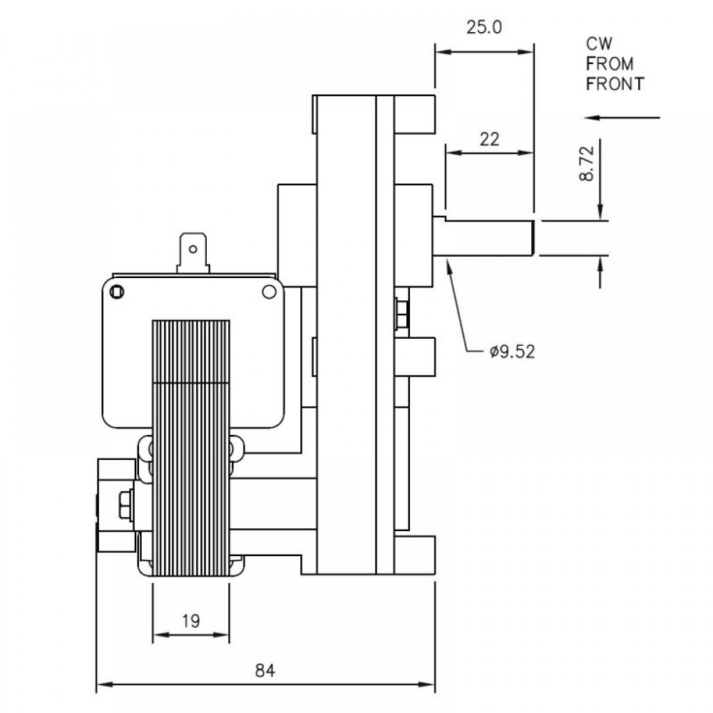 Pellet stove auger motor Mellor FB1347 1.5 RPM for pellet stoves CS Thermos, Caminetti Montegrappa, Edilkamin, Enviro, Thermorossi, Karmek One, Moretti Design and others | Auger Motors for Pellet Stoves | Pellet Stove Parts |